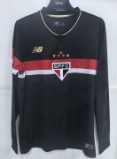 2526 So Paulo black third away long sleeve Soccer Jersey